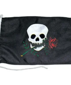 .Bandera PIRATA CON ROSA